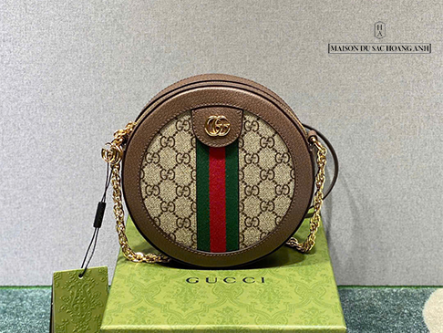 Gucci Ophidia mini GG round shoulder