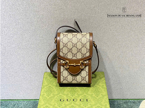Túi Gucci Horsebit 1955 Phone Box Mini