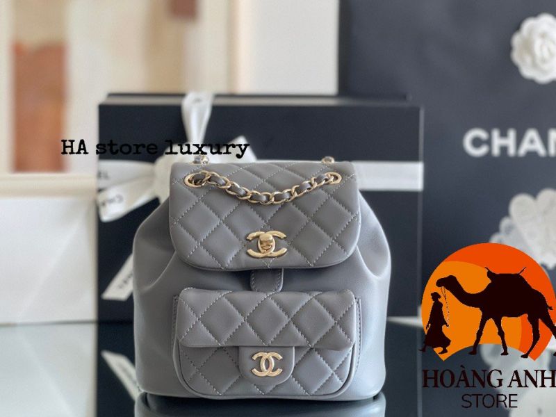 Balo Chanel Duma Backpack màu Xám