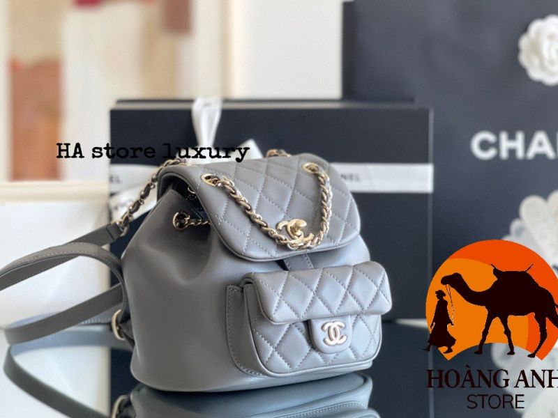 Balo Chanel Duma Backpack màu Xám