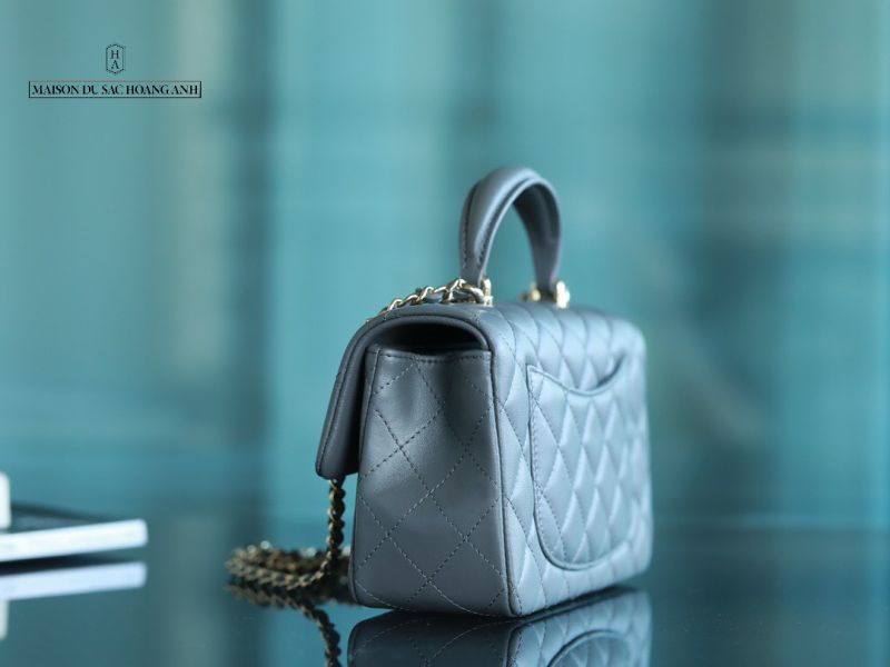 Chanel Flap Bag With Top Handle Lambskin
