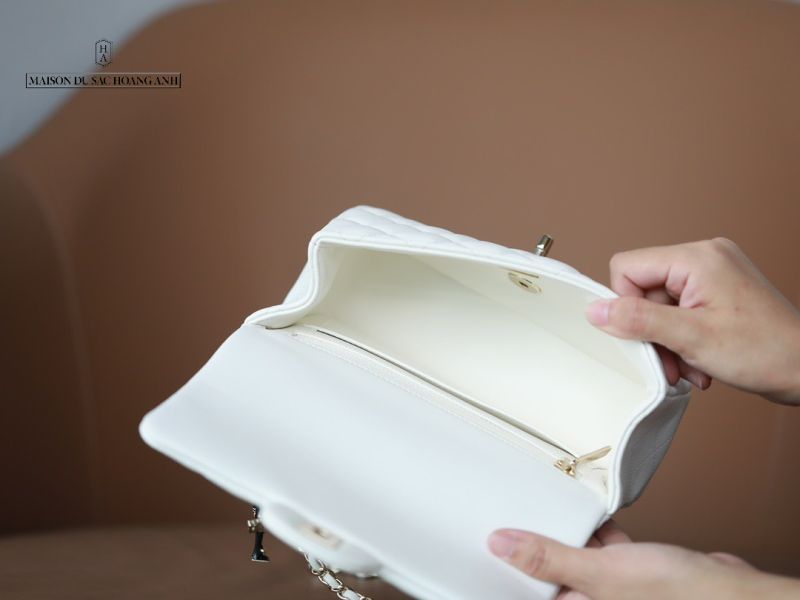 Chanel Flap Bag With Top Handle Lambskin
