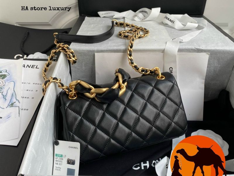 Túi chanel Small Leather Entwined Chain Bag