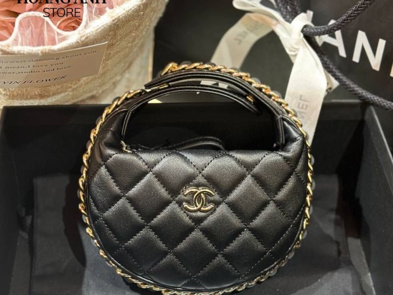 Chanel 23C Mini Pouch Black
