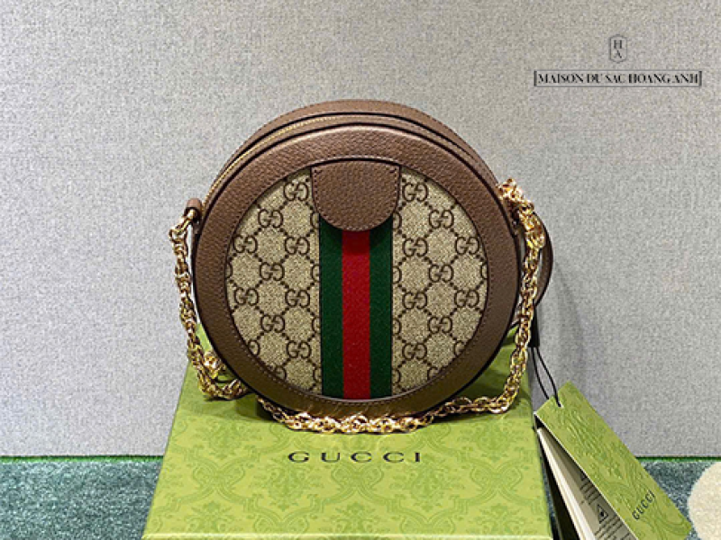 Gucci Ophidia mini GG round shoulder