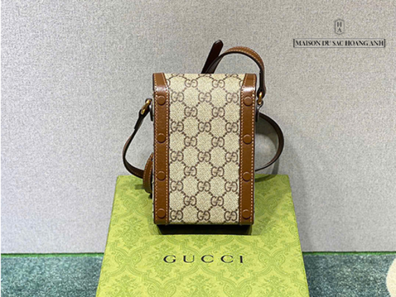 Túi Gucci Horsebit 1955 Phone Box Mini