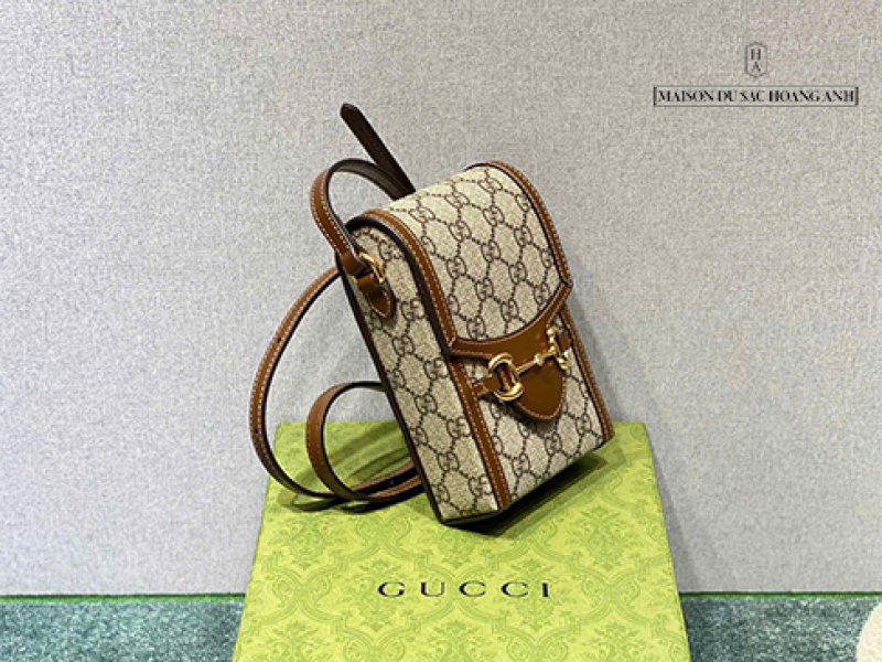 Túi Gucci Horsebit 1955 Phone Box Mini