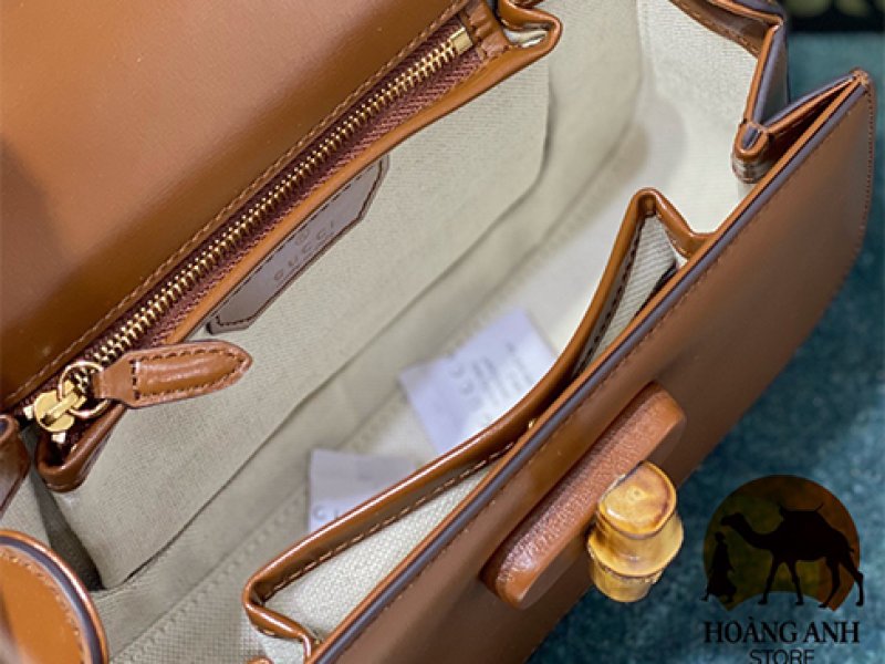 Túi Gucci Small Top Handle Bag With Bamboo