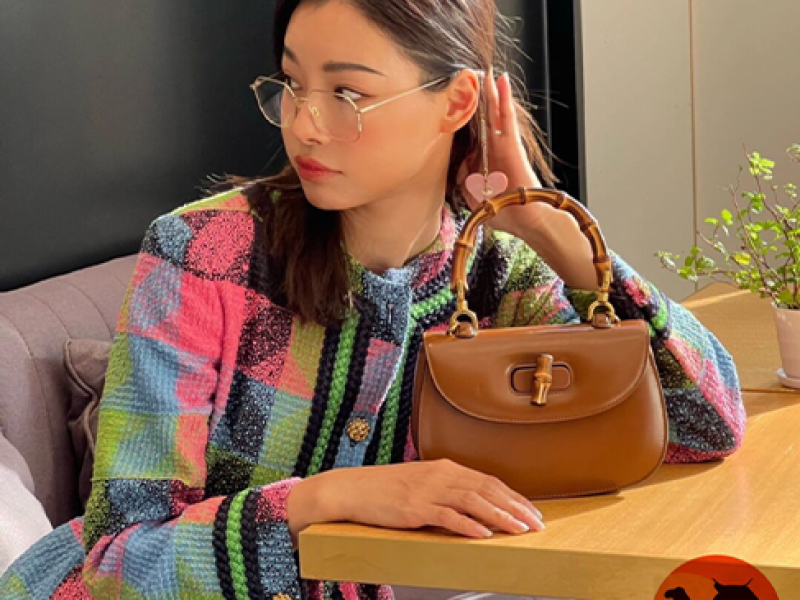 Túi Gucci Small Top Handle Bag With Bamboo