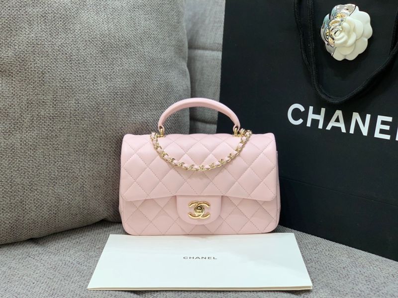 MINI FLAP BAG WITH TOP HANDLE