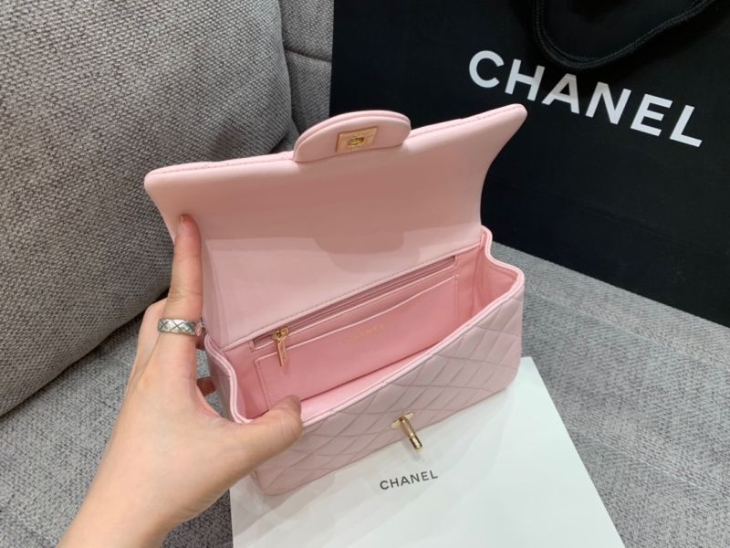MINI FLAP BAG WITH TOP HANDLE