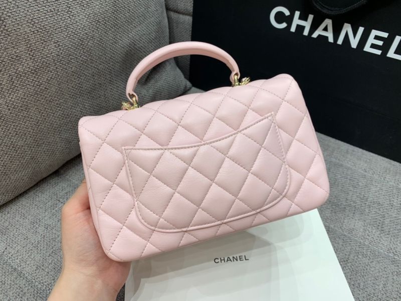 MINI FLAP BAG WITH TOP HANDLE