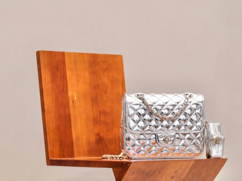 Túi Xách chanel metallic classic