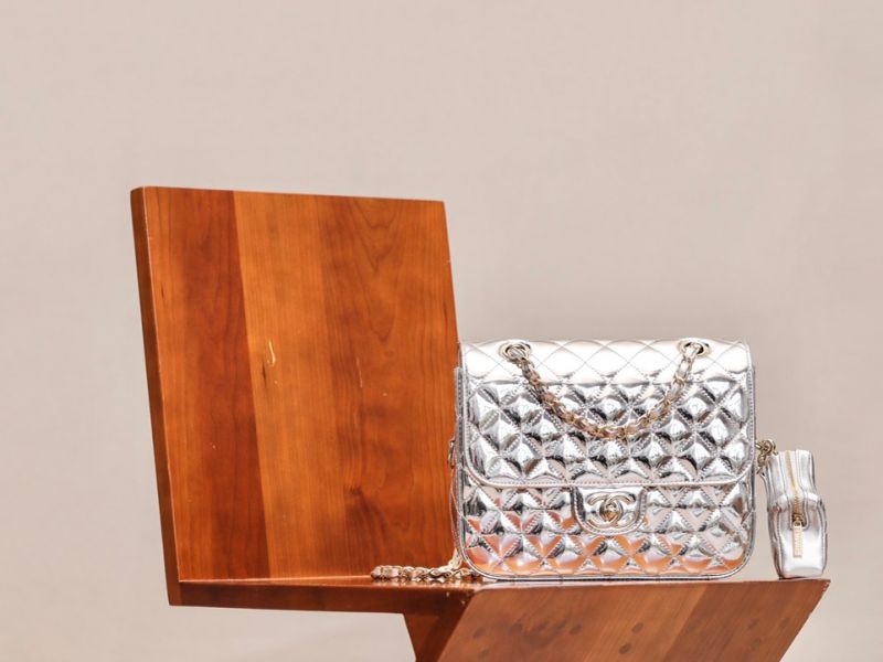 Túi Xách chanel metallic classic
