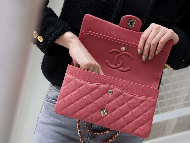 Chanel Lambskin Leather Classic Medium Double Flap Bag
