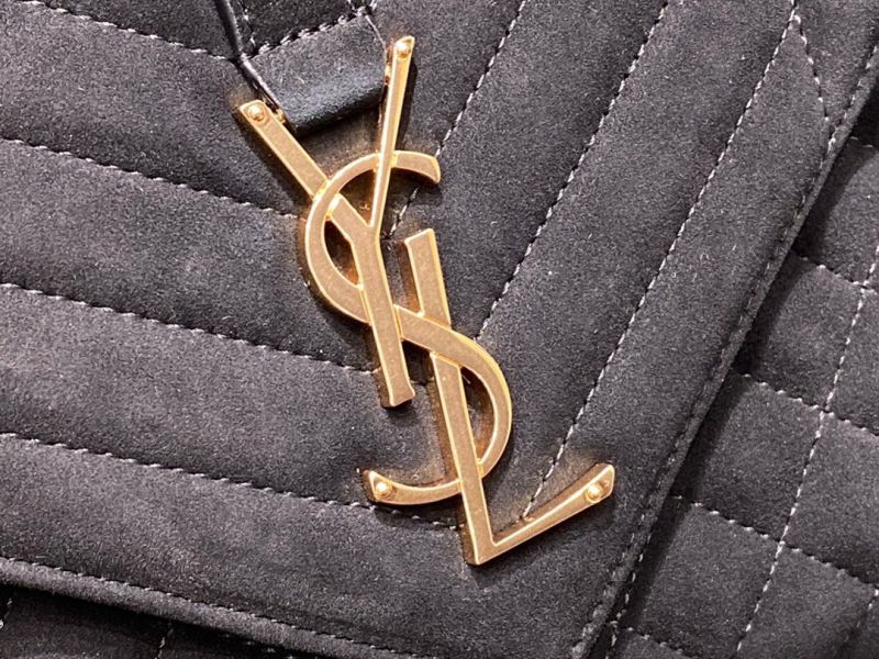 Envelope medium quilted-suede shoulder bag