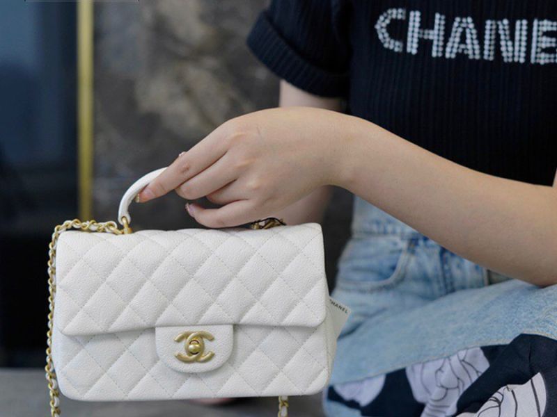 Chanel Mini Flap Bag With Top Handle