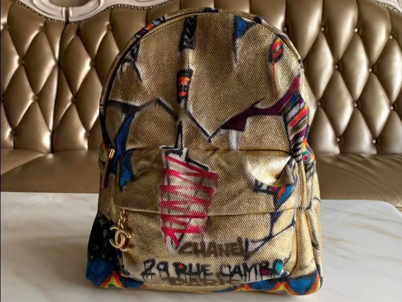 Runway Gold Backpack Golden