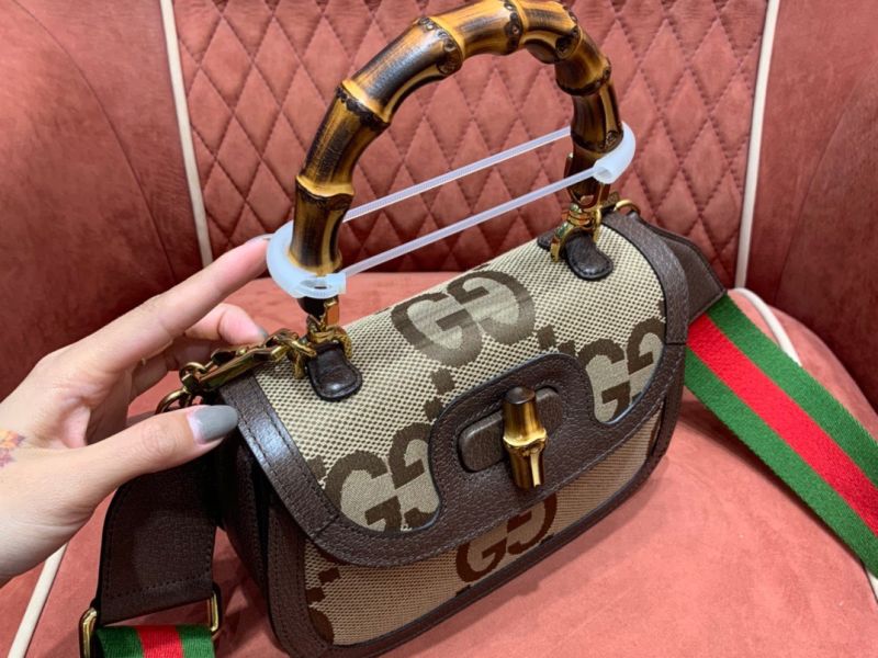 Gucci Mini Jumbo GG Bag With Bambo