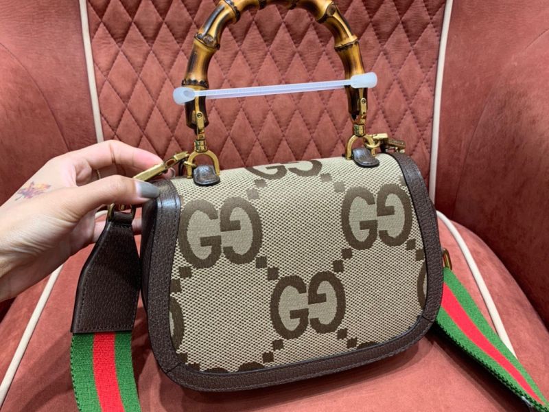 Gucci Mini Jumbo GG Bag With Bambo