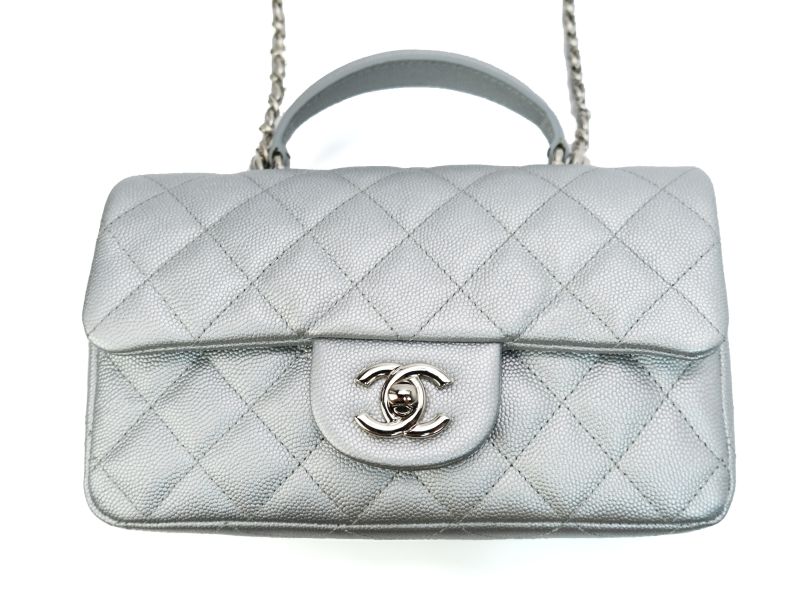MINI FLAP BAG WITH TOP HANDLE