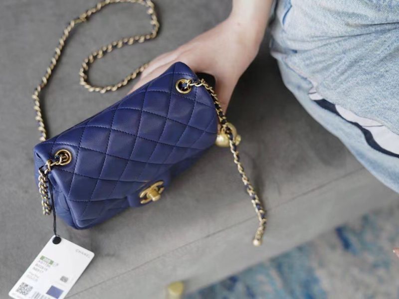 Chanel Dark Flap Bag 17cm