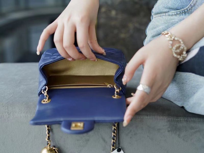 Chanel Dark Flap Bag 17cm