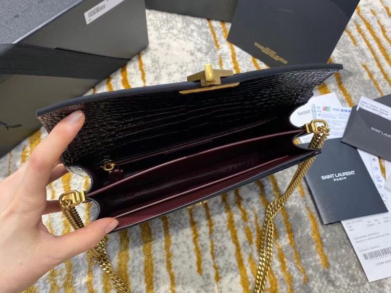 YSL Da Rắn Khóa vàng 22cm