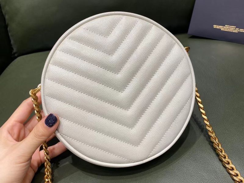 YSL YSL Saint Laurent Vinyle Round camera bag