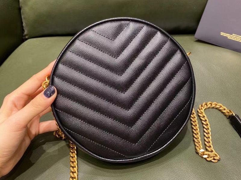 YSL YSL Saint Laurent Vinyle Round camera bag