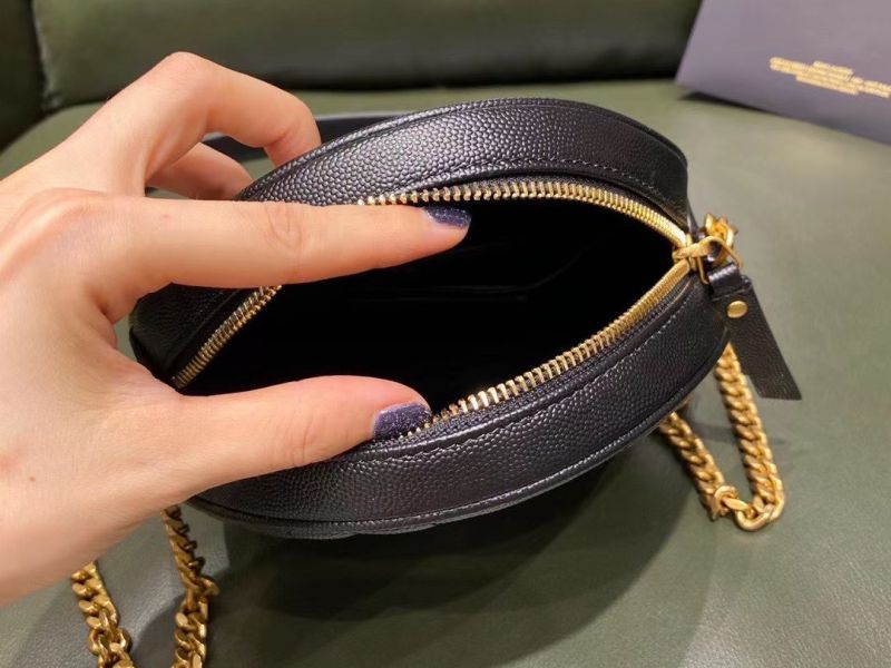 YSL YSL Saint Laurent Vinyle Round camera bag