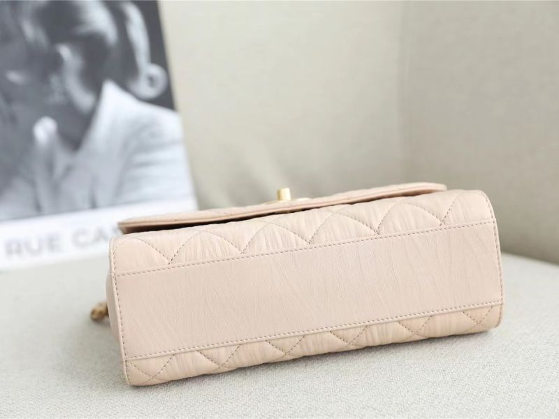 Túi Xách Chanel Mini Flap Bag Grained Calfskin & Gold-Tone Metal Beige