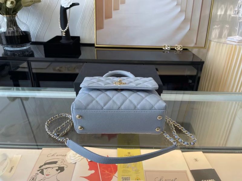 Chanel Coco 9.5 Flap Bag With Top Handle