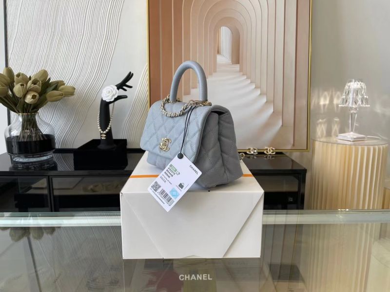 Chanel Coco 9.5 Flap Bag With Top Handle