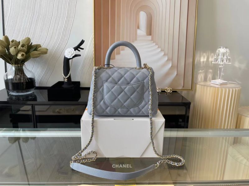 Chanel Coco 9.5 Flap Bag With Top Handle