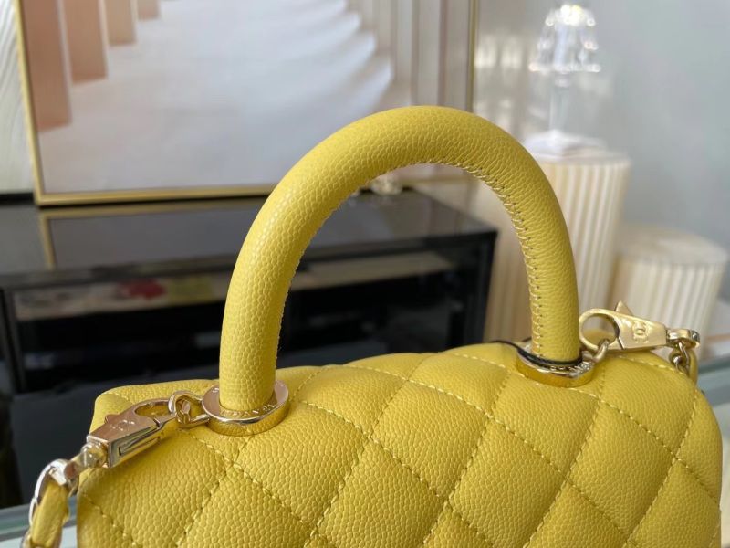 Chanel Coco 9.5 Flap Bag With Top Handle