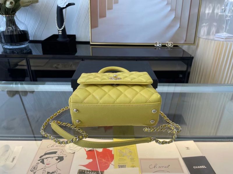 Chanel Coco 9.5 Flap Bag With Top Handle