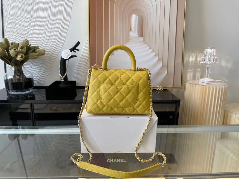 Chanel Coco 9.5 Flap Bag With Top Handle