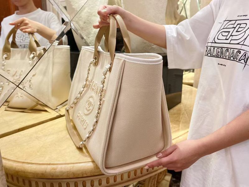 Chanel Shiny Aged Calfskin Shopping Bag